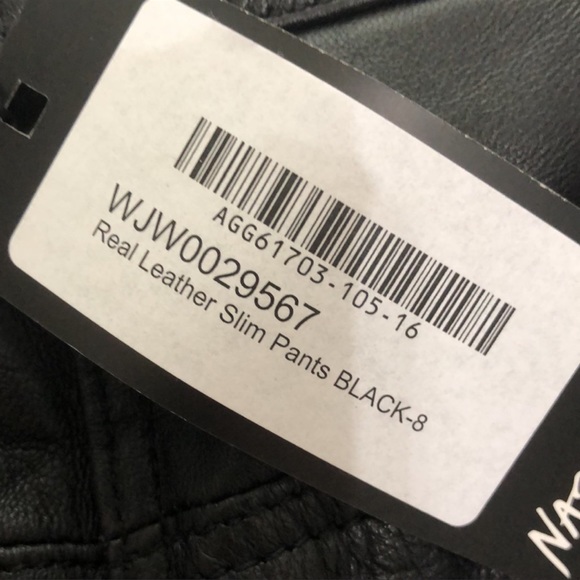 GENUINE LEATHER Straight Leg Pants - Picture 5 of 10